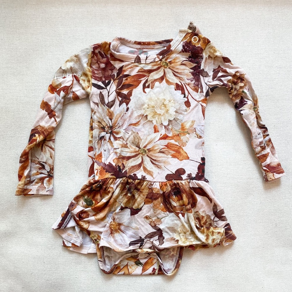 Posh Peanut long sleeve twirl bodysuit